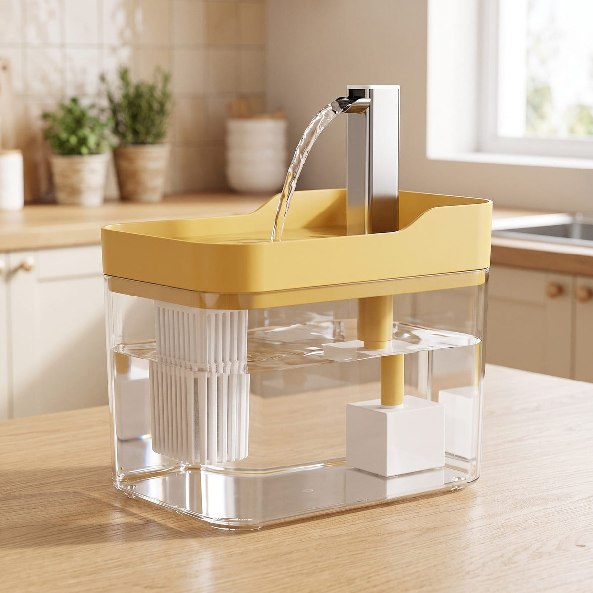 Fontaine La Claire, coloris jaune
