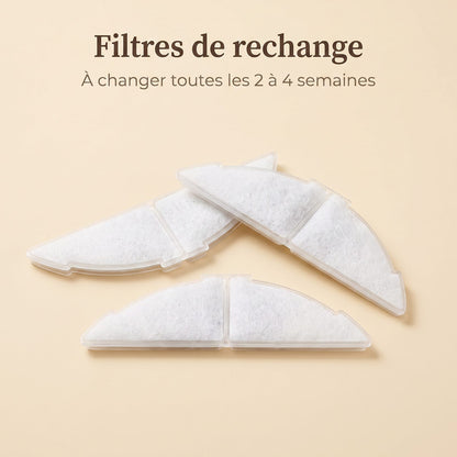 Filtres de rechange pour la fontaine à eau chat sans fil La Nomade