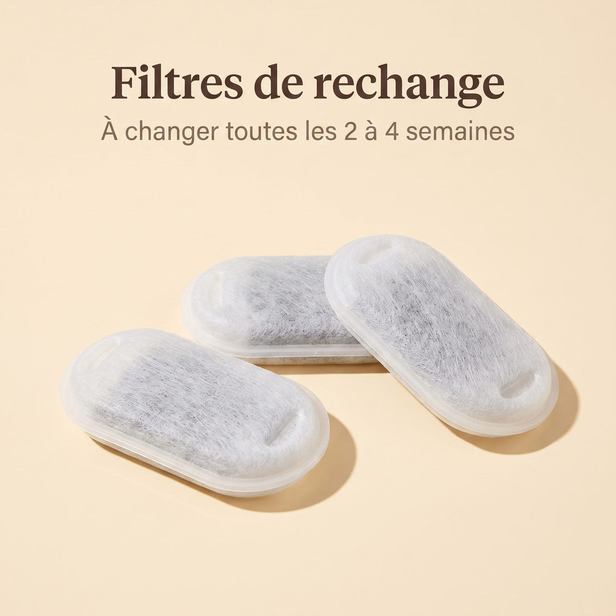 Filtres de rechange pour les fontaines à eau chat en inox 2,2 L